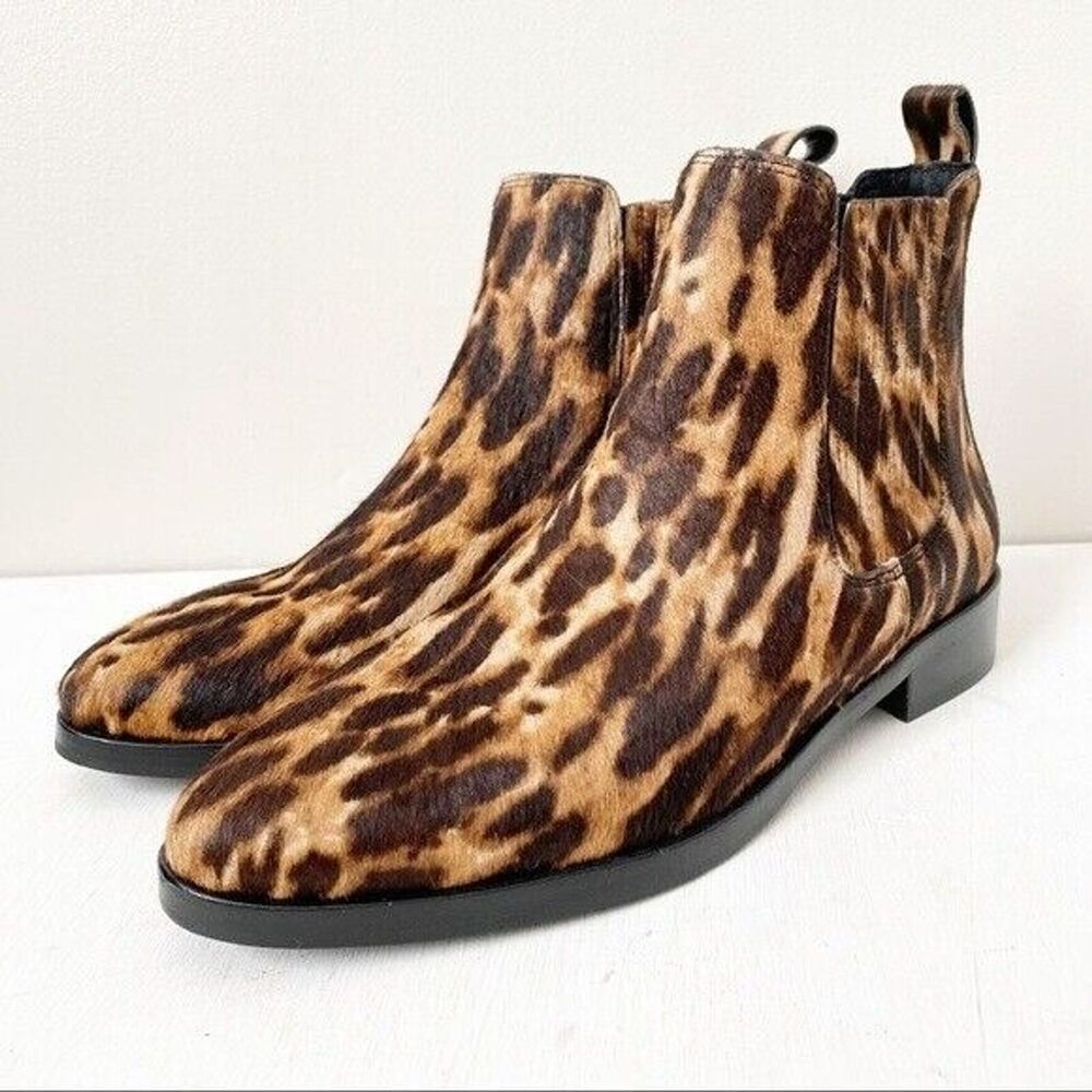 Vince Camuto Haventa3 Calf Hair Leopard Booties Size 6 NWOB